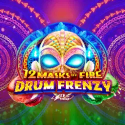 12 Masks of Fire Drums game screen at Casino Rewards Canada