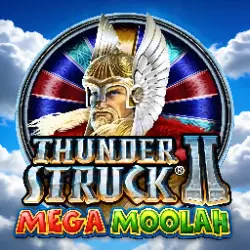 Thunderstruck II Mega Moolah game screen at Casino Rewards Canada